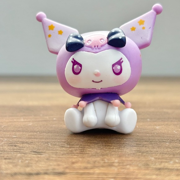 Sanrio Secret Childlike Heart Rocking Horse FLYING KUROMI Miniso Toy Figure Set - Picture 4 of 15